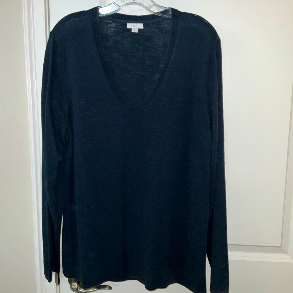 J. Jill V-Neck Lightweight Sweater